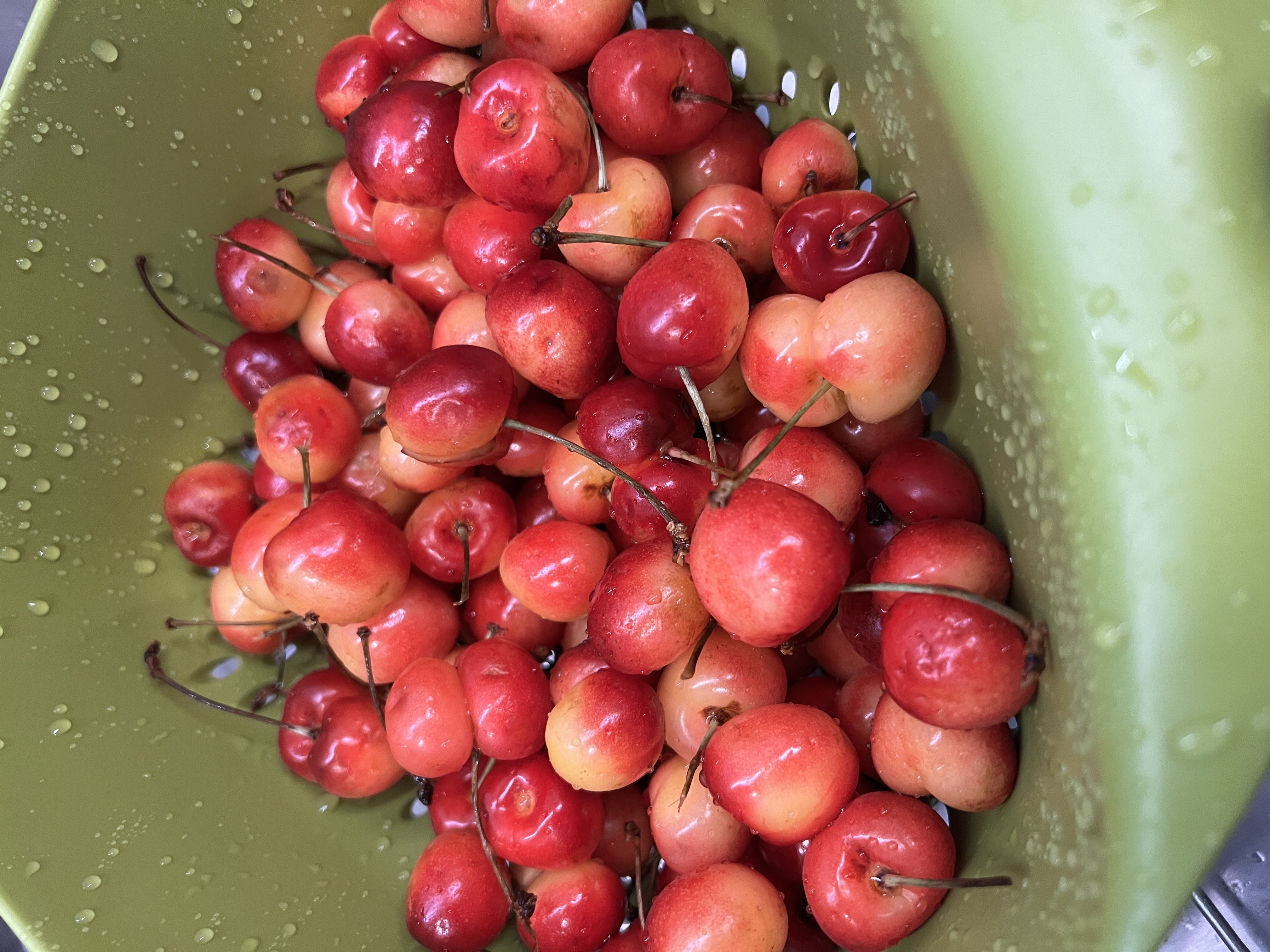 washed cherries