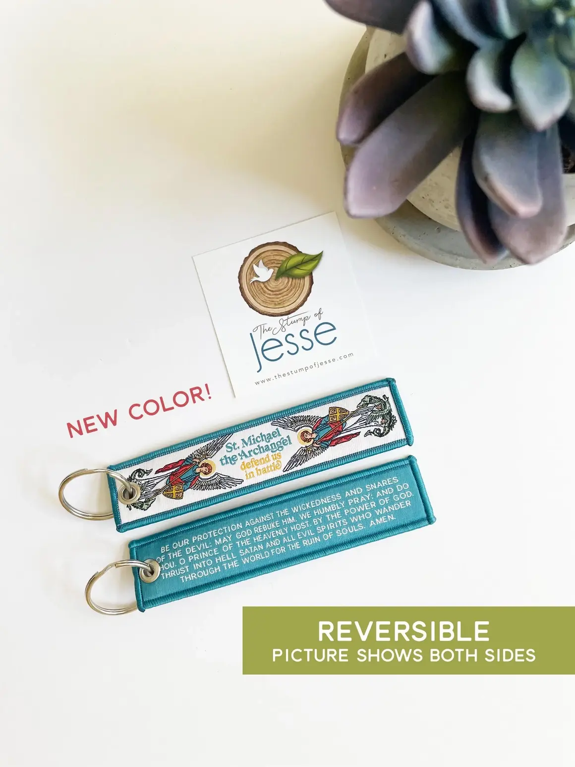 St. Michael the Archangel Prayer | Woven Keychain