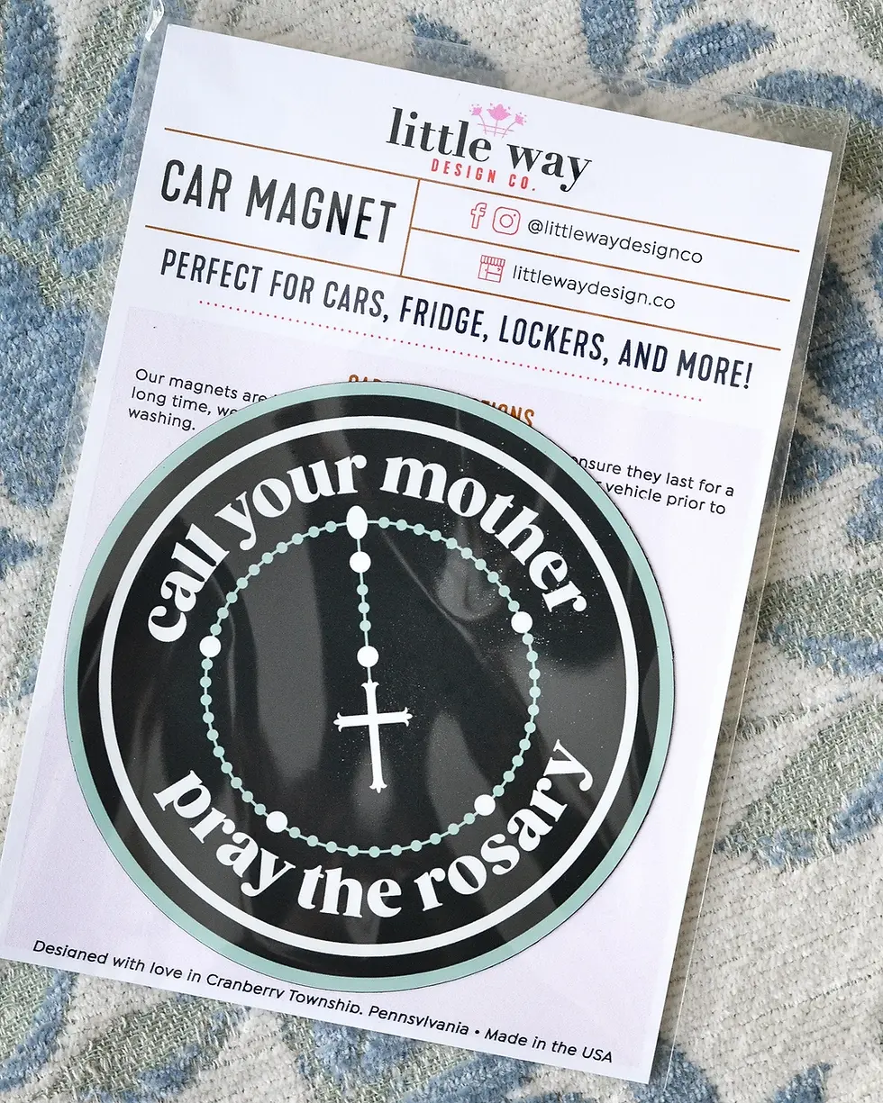 Thumbnail: Pray the Rosary Car Magnet