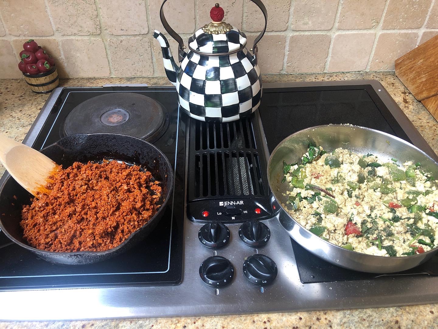 making Tofu Scramble