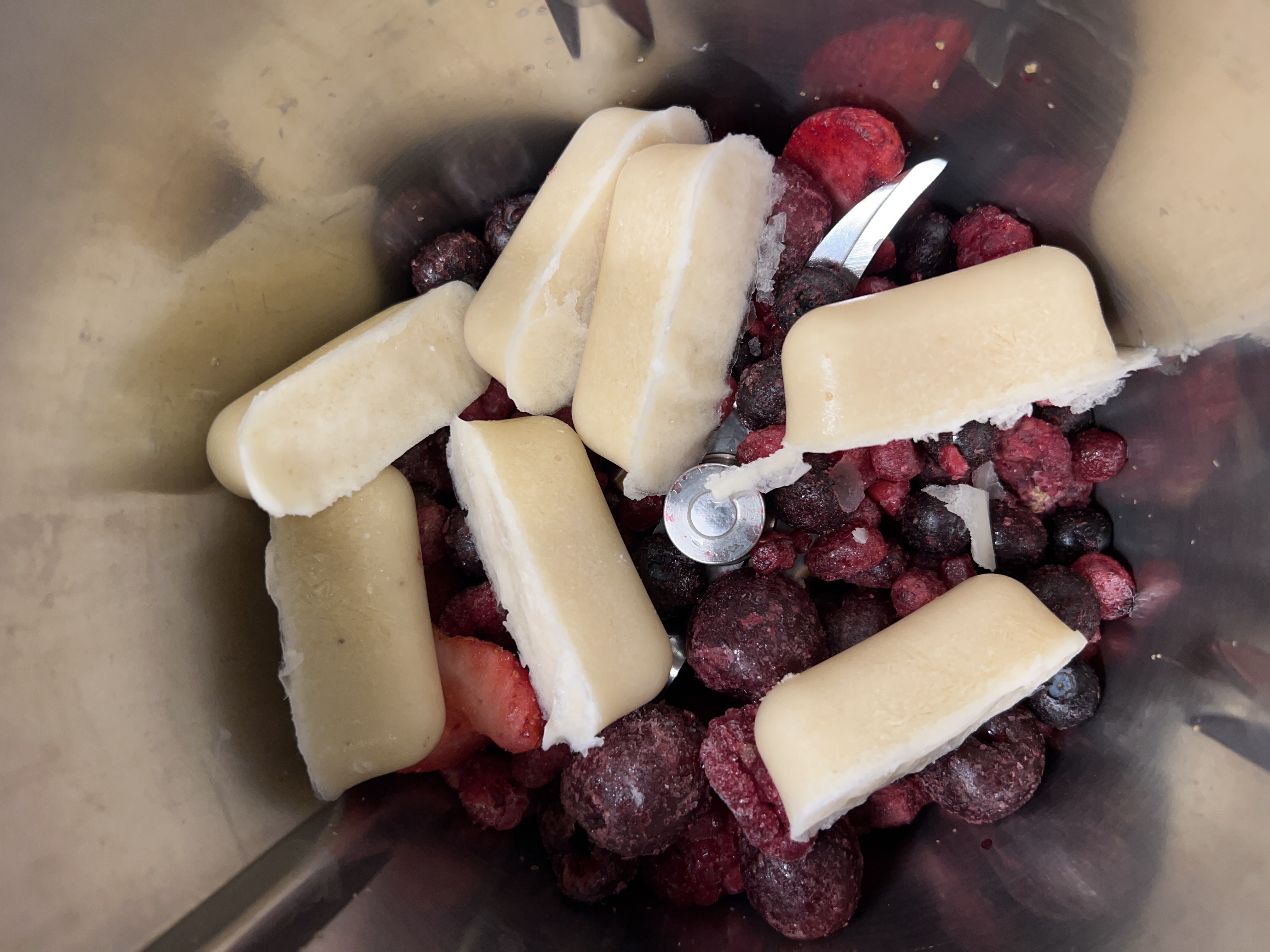 frozen coconut cubes