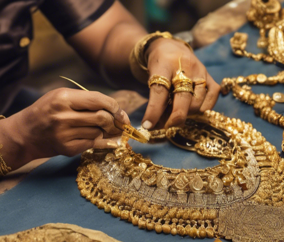 Handcrafting Indian gold jewellery.jpg