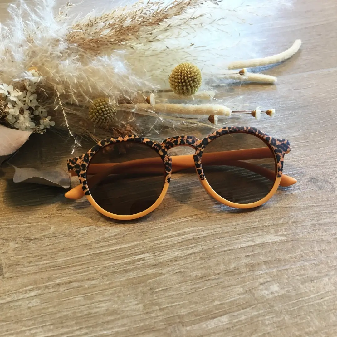 Lunettes de soleil enfants Léopard Chic - Orange