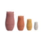 Matriochkas oursons en silicone rose