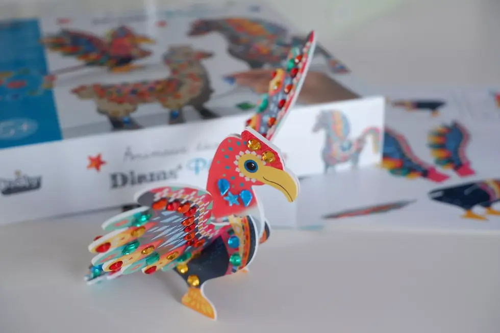 Miniature : Oiseau péruvien décoré de diamants colorés – kit créatif 3D Créa Lign’