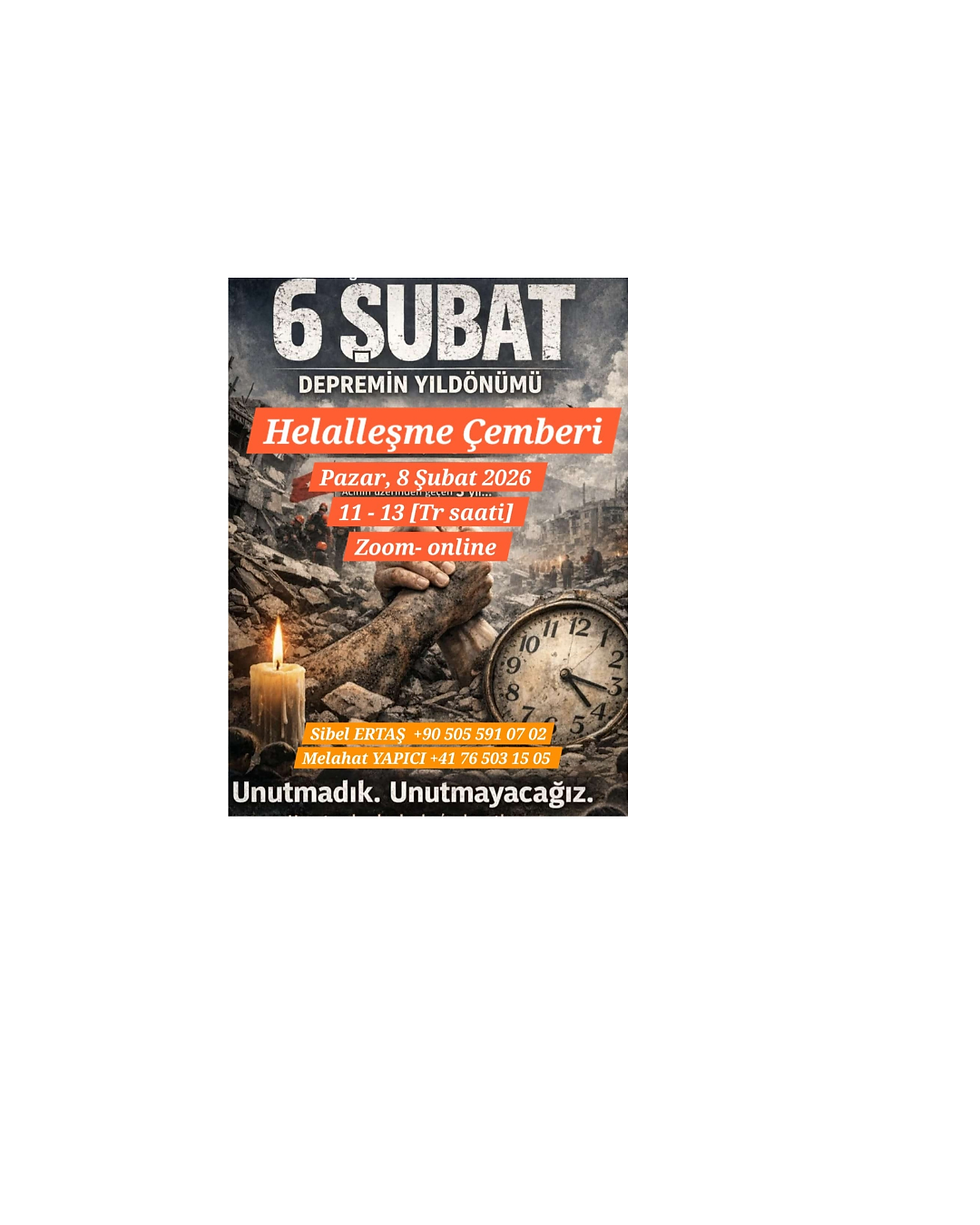 6 Şubat’ı Anma ve Helalleşme Çemberi