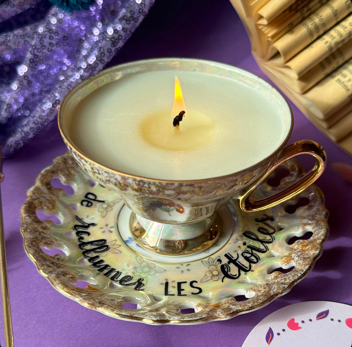 Bougie " Il est temps de rallumer les étoiles "