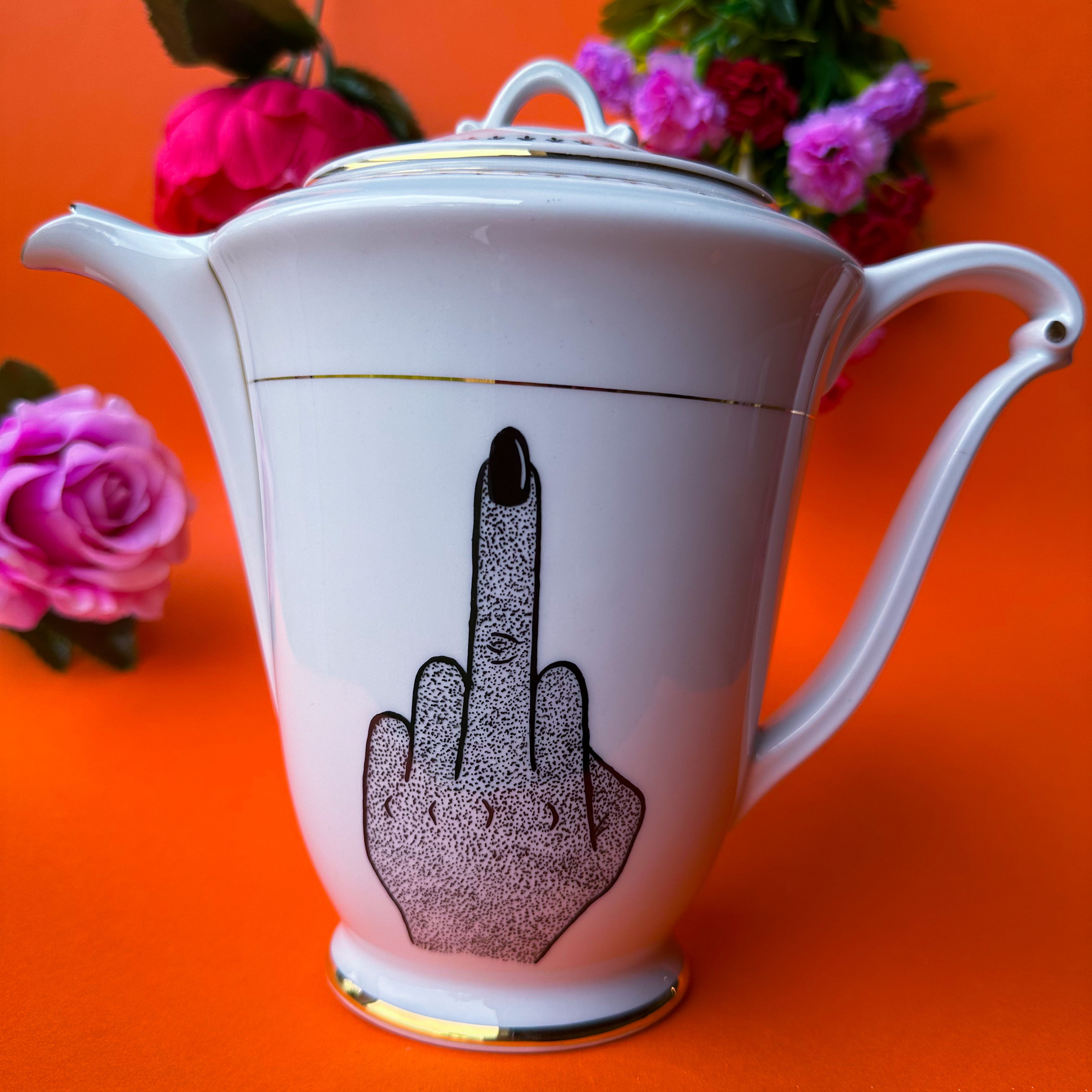 Théière "Fuck " (or)