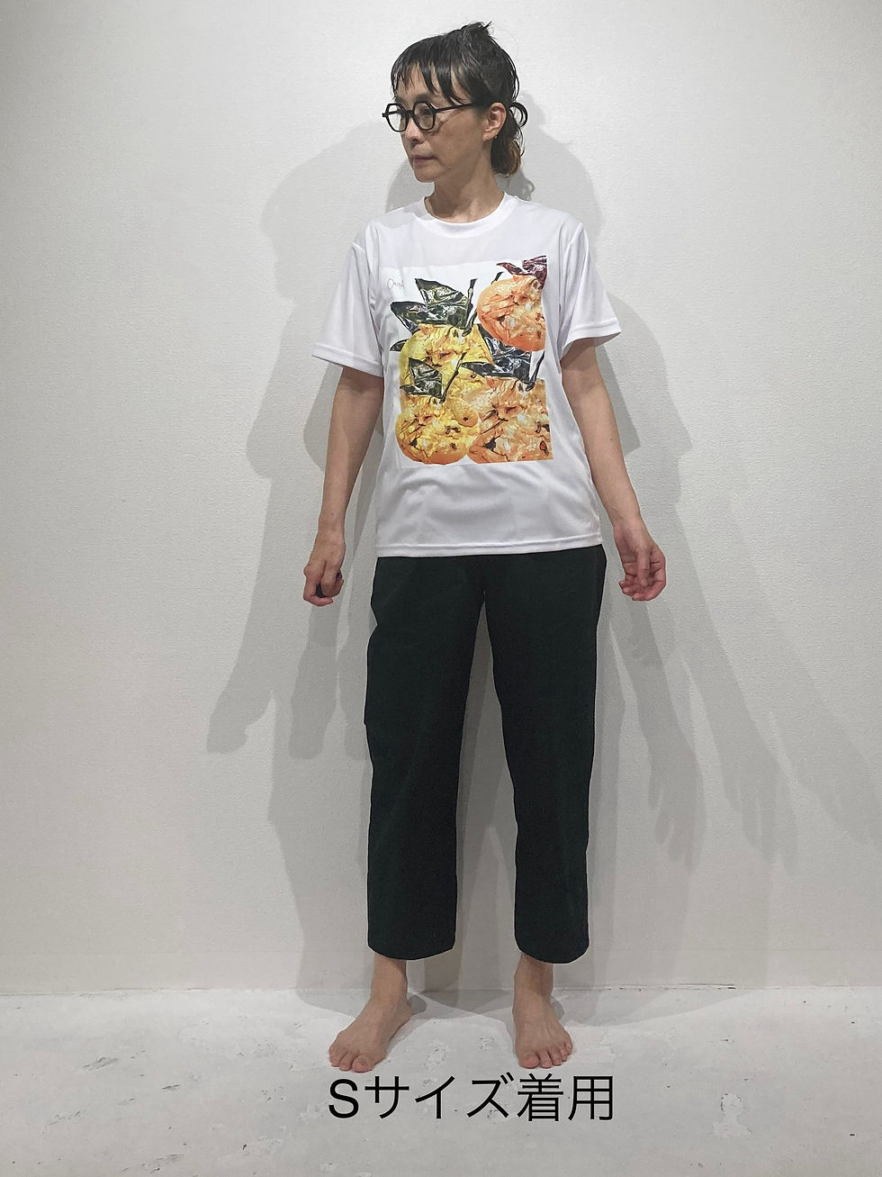 サムネイル： ORiŞA & Sylvietta Wearable Art T-shirt ⑨Tangerine