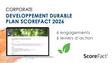 Développement durable, actions ScoreFact 2026