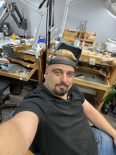 Hard working jeweler