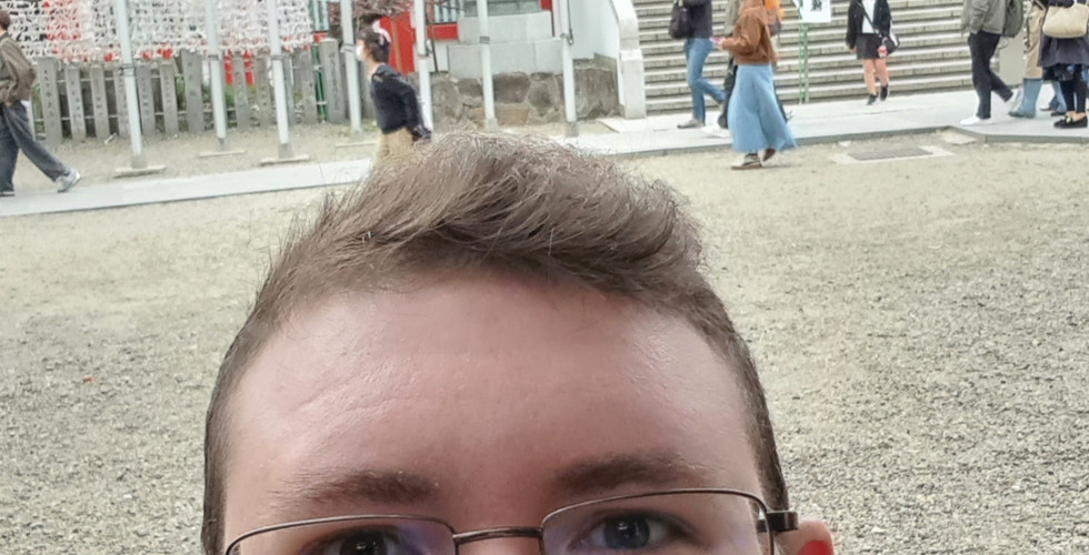 Selfie am Osu Kannon Tempel