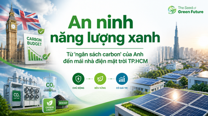 An ninh năng lượng xanh: Từ "ngân sách carbon" của Anh đến mái nhà điện mặt trời TP.HCM