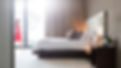 bedroom with curtians