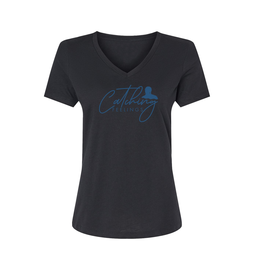 Catching Feelings V Neck T Shirt