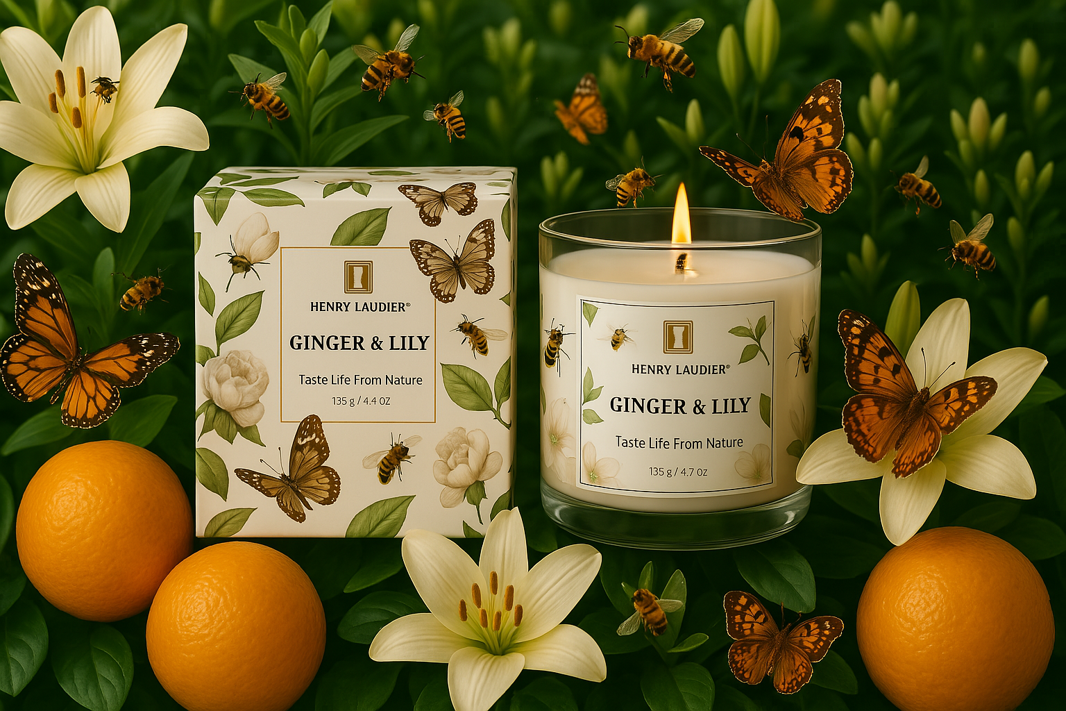 GINGER & LILY LUXURY GRANDEUR CANDLE