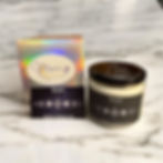 M.MoonChild's "Serene" candle, box, and card