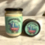 Caterpillar candle jar