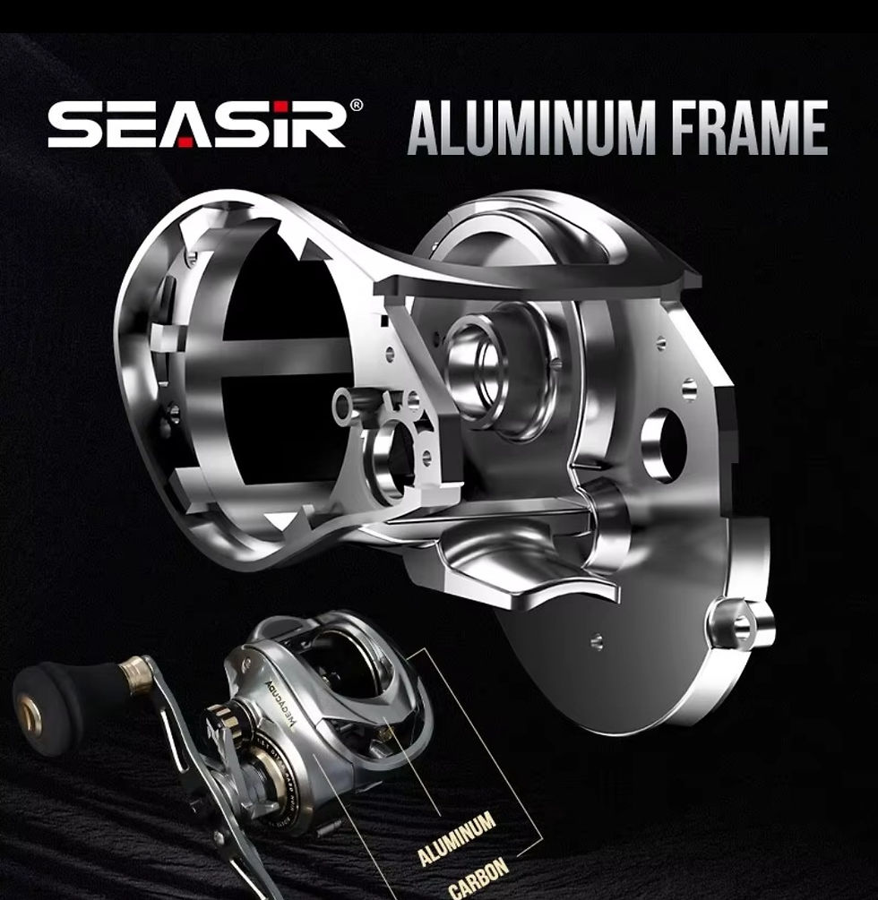 Miniatura: Carretilha SeaSir Megacuda Drag 15kg Relação 6.5:1 Com 12 Rolamentos