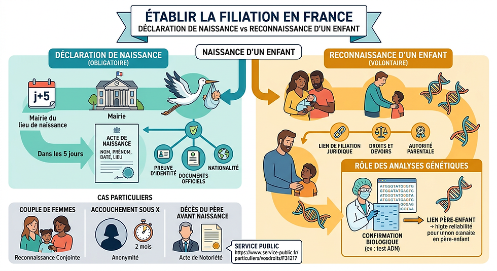 Reconnaissance d’un enfant