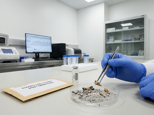 test adn avec des cendres