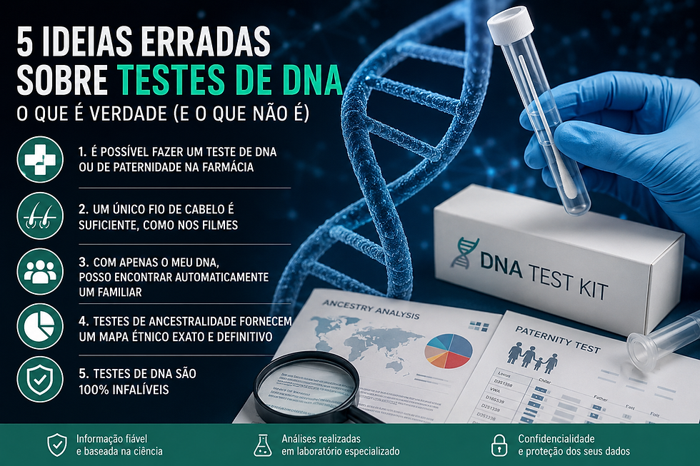 5 ideias erradas sobre testes de DNA