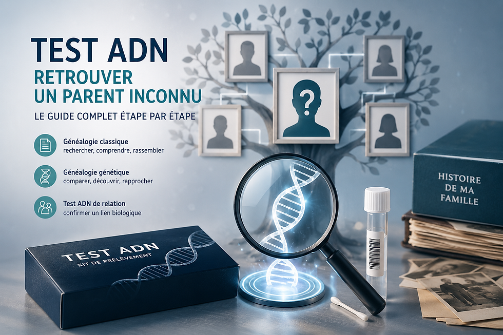 Test ADN pour retrouver un parent inconnu