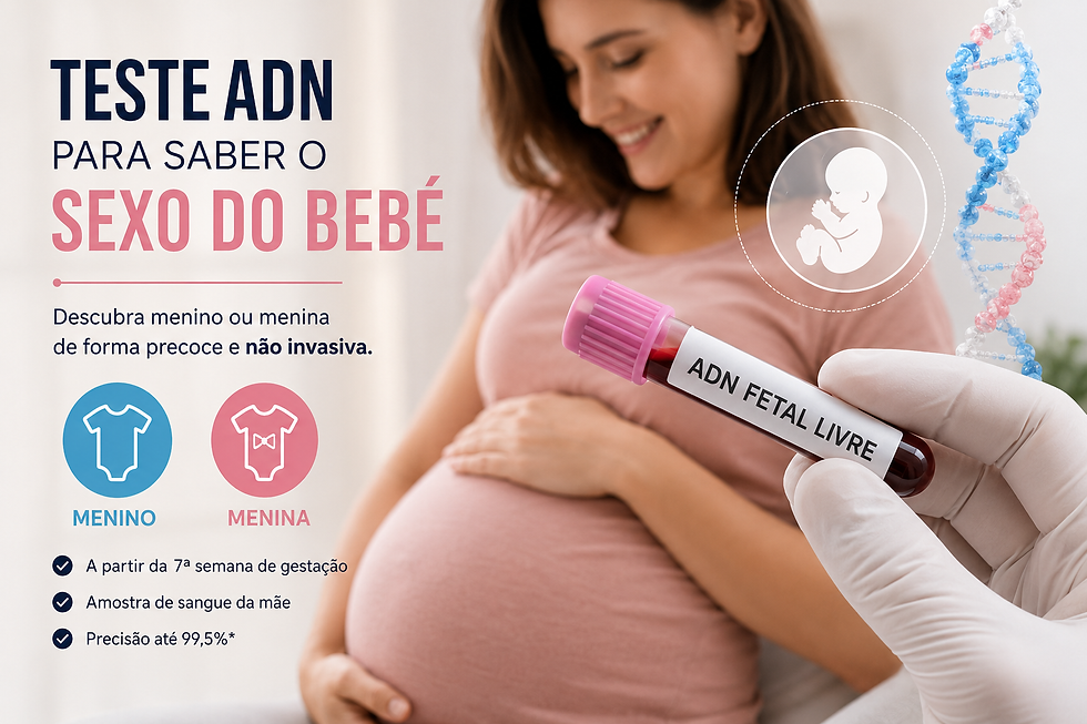 Teste ADN para saber o sexo do bebé