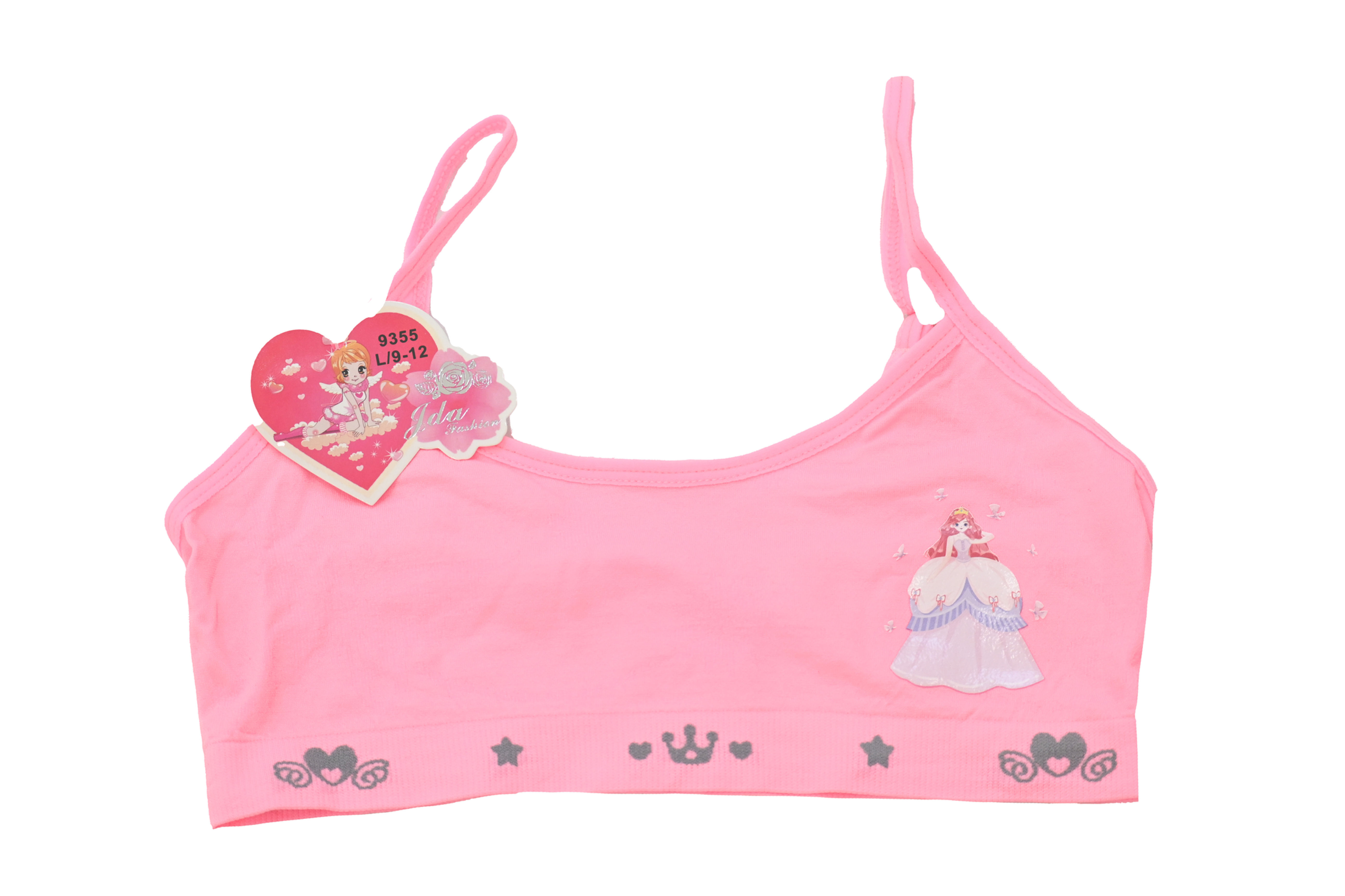 Girl Seamless Spaghetti Strap Top Bra Training Bras 9355