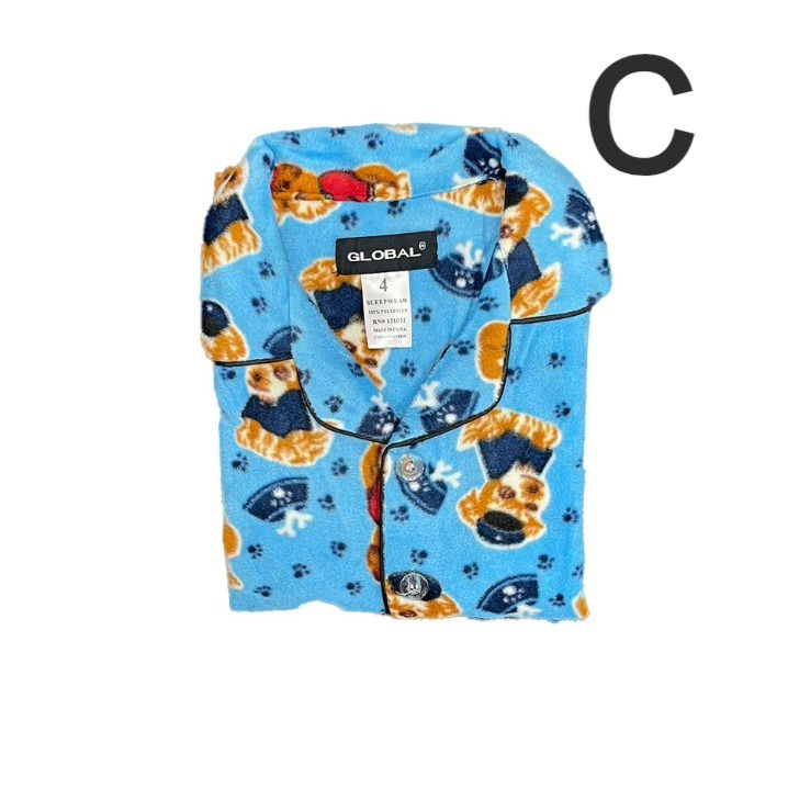 Thumbnail: Boy Flannel Long Sleeve Pajama Set