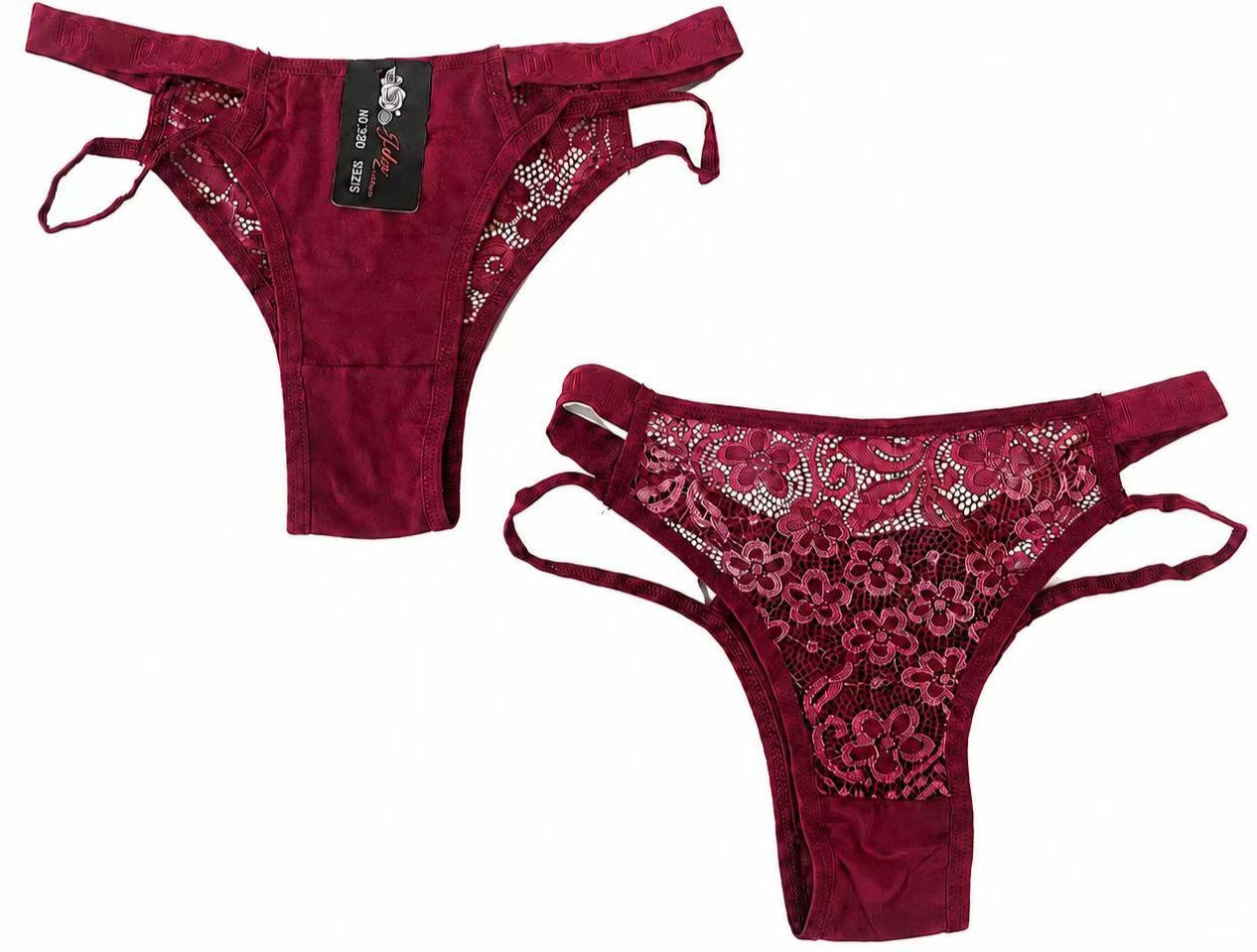 12-Pack Women’s Lace Thong 3890