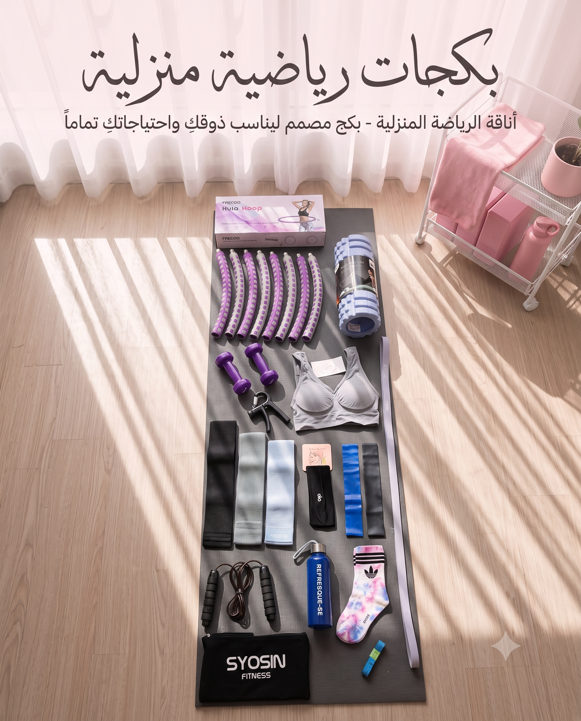 🌸 بكج "أناقة الرياضة المنزلية" - 18 قطعة احترافية 🌸