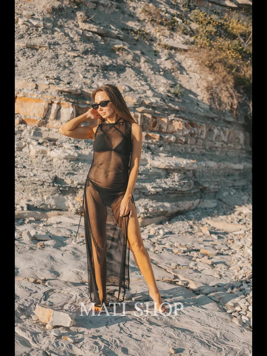 الصورة المصغرة: فستان تول مع طقم بكيني