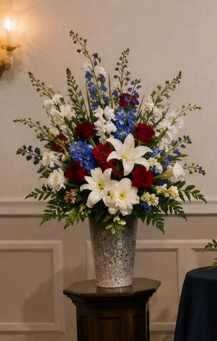 Patriotic Vase Arrangement