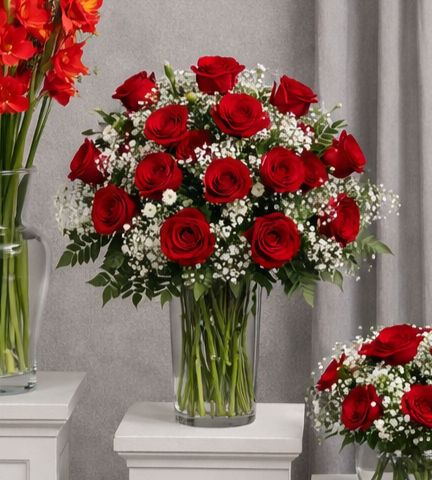 Long Lasting Love Rose Dozen Arrangement