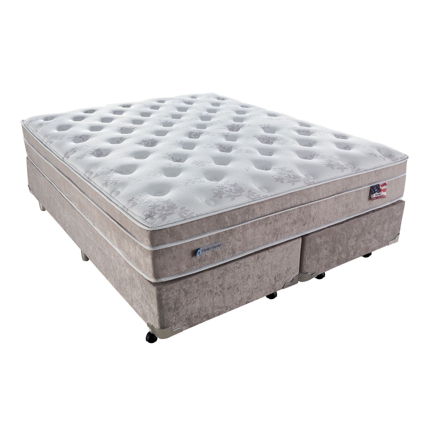 Conjunto Box Miami King Size   - Sealy