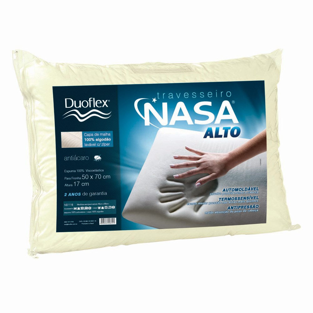 Travesseiro Nasa Alto NS1116 - Duoflex