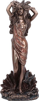 Aphrodite Déesse grecque de la beauté, de l'amour et de la fécondité
Nemesis Now - 15,5 cm - Finition bronze pour rituels de magie naturelle Wicca Ækla Magie, photo
