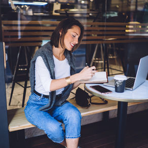 Startup founder reviewing hiring strategy and working with a recruiting firm to hire top talent