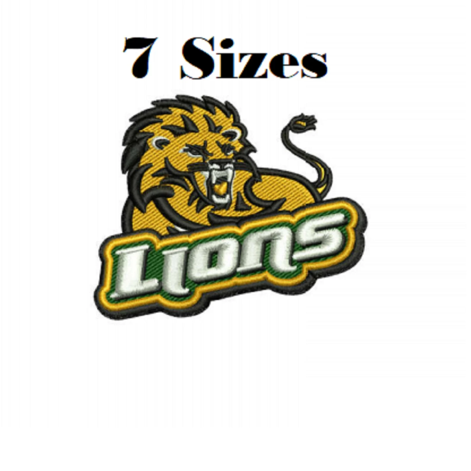 Southeastern Louisiana Lions Men's Basketball NCAA Embroidery Design File 7 Size