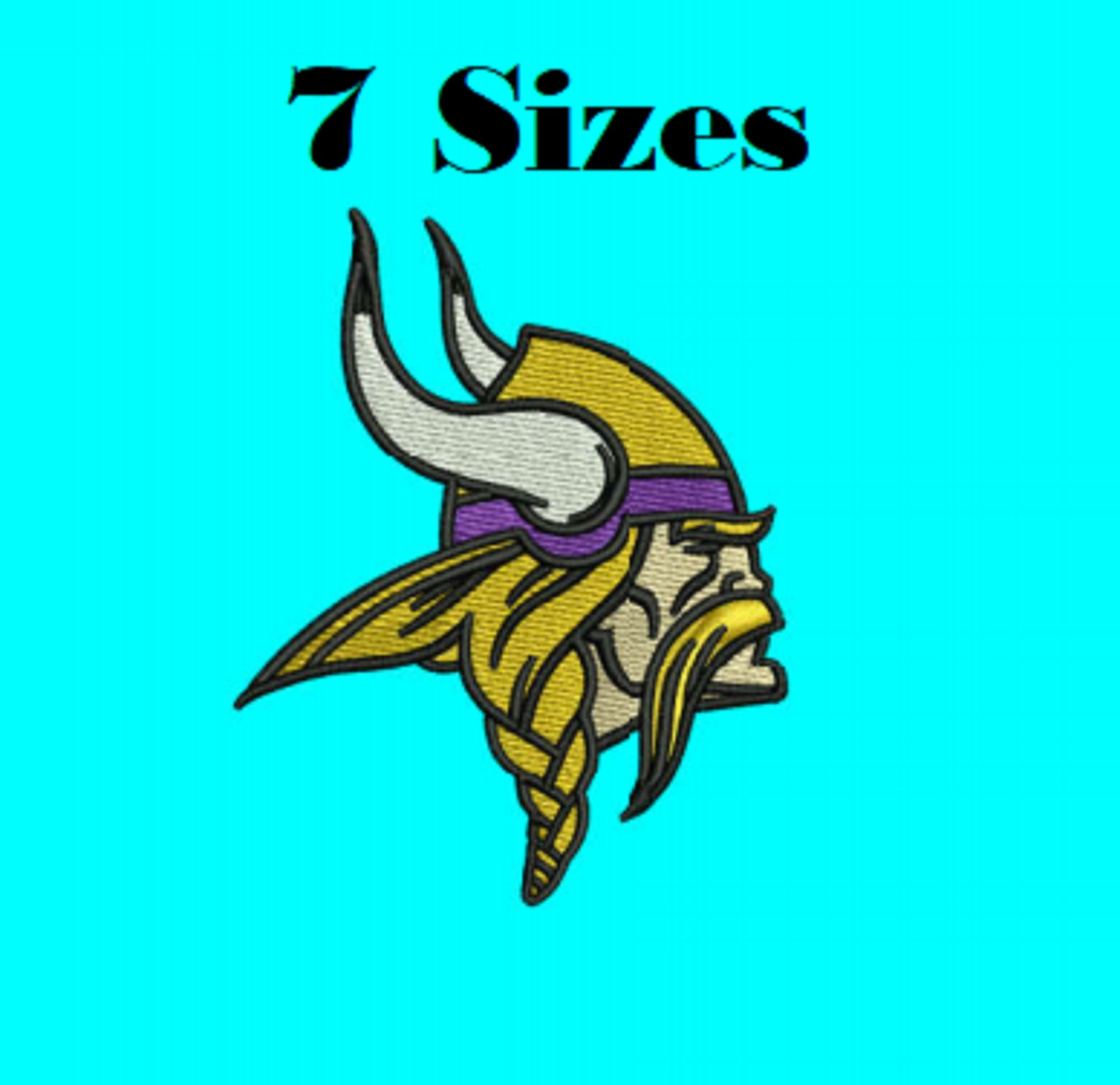 Minnesota Vikings NFL Logo Digital Embroidery Design File 7 Sizes