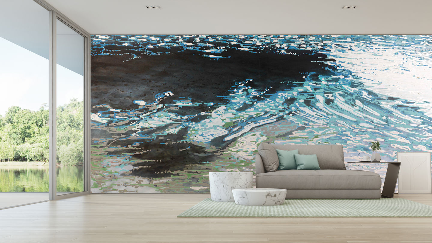 Custom wall murals for residential and commercial spaces. CHC Art high-end custom wall murals for interior designers