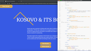 Kosovo & its Border(s) — Interface Development & Crit