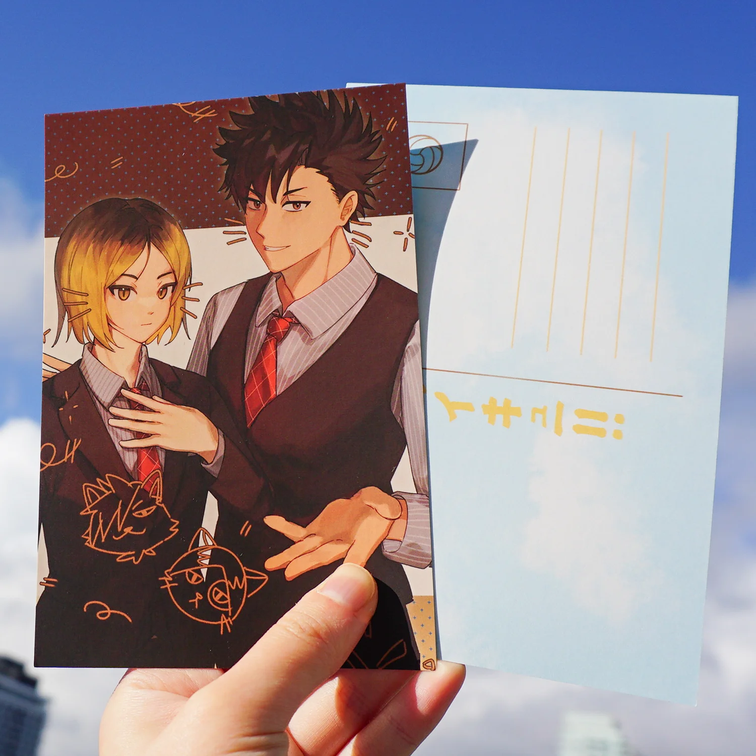 haikyuu kuroo and kenma in suits