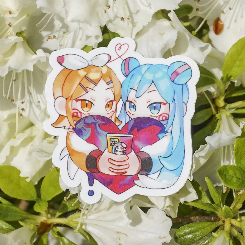 pinocchio p vocaloid song nee nee nee iconic miku and rin with heart