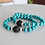 turquoise, hematite and lava essential oil bracelet