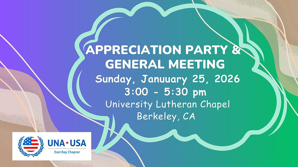 Appreciation Party & General Meeting 2026