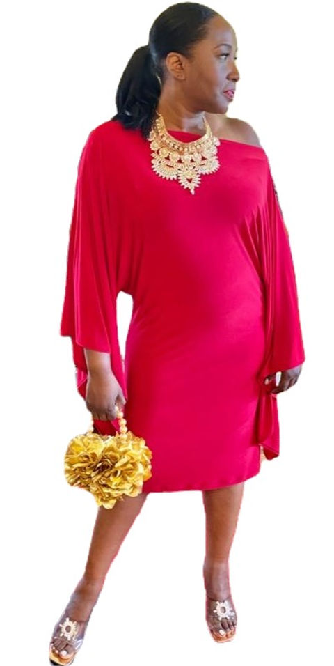 dolman sleeve dress Dolman Sleeve Sweater Dress 8 / Chocolate Heather