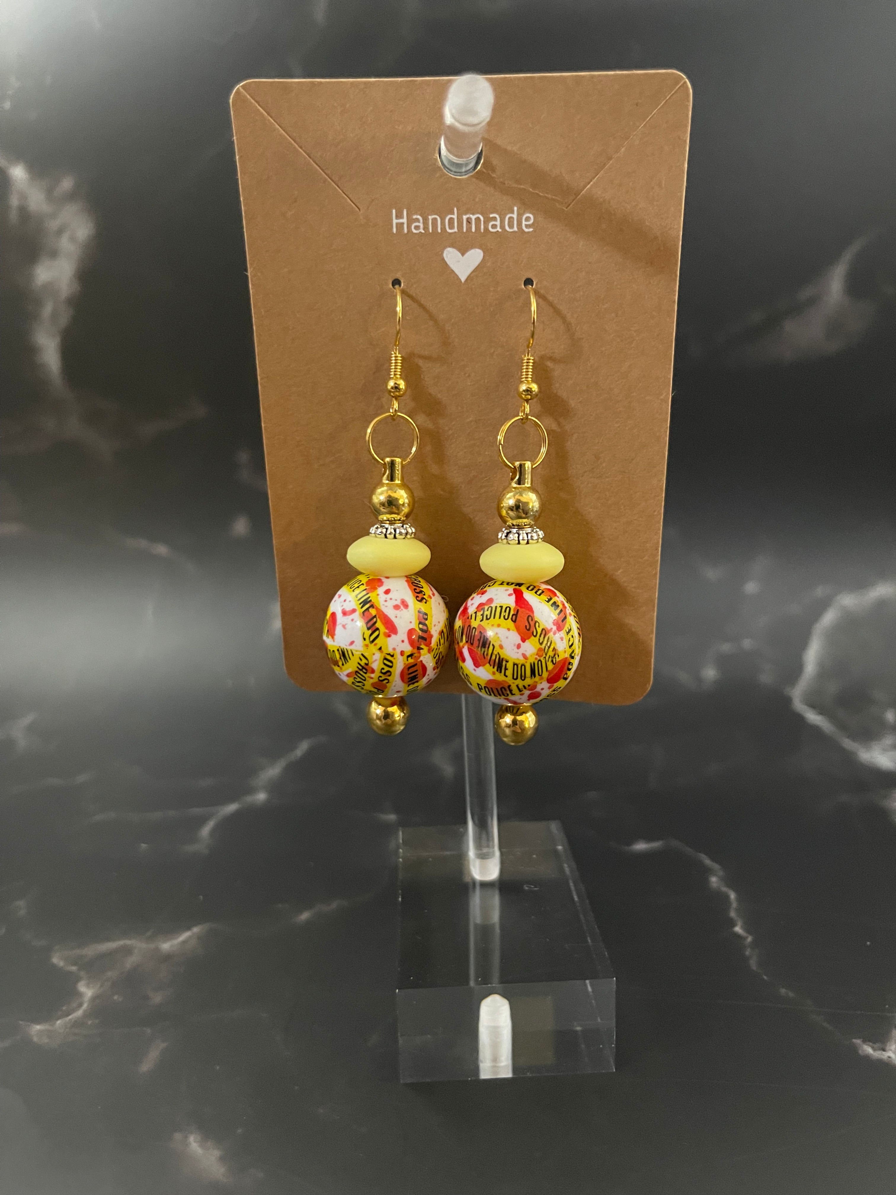 Crime Scene Earrings
