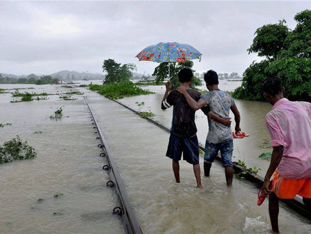 1 εκατομμύριο άνθρωποι εγκατέλειψαν τα σπίτια τους λόγω πλημμυρών στην Ινδία